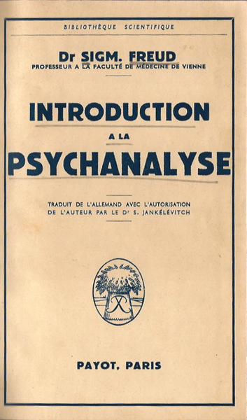 Introduction a la Psychanalyse