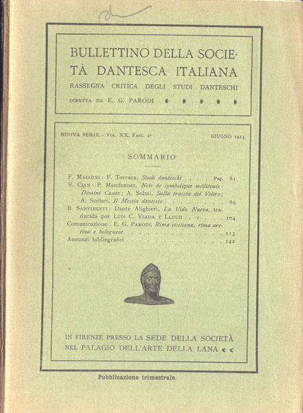 Bullettino della Società Dantesca Italiana Vol. XX, Fasc. 2