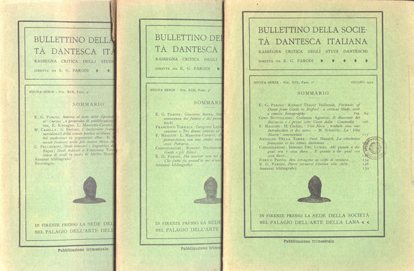 Bullettino della Società Dantesca Italiana Vol. XIX, Fasc. 2 ,3, …