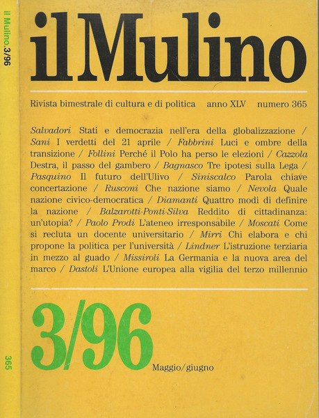 Il Mulino Rivista bimestrale di cultura e politica N.3 Anno …