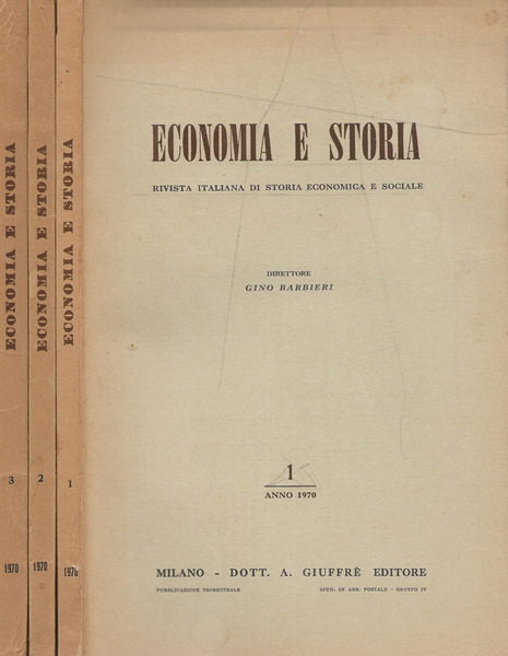 Economia e storia N.1,2,3 1970