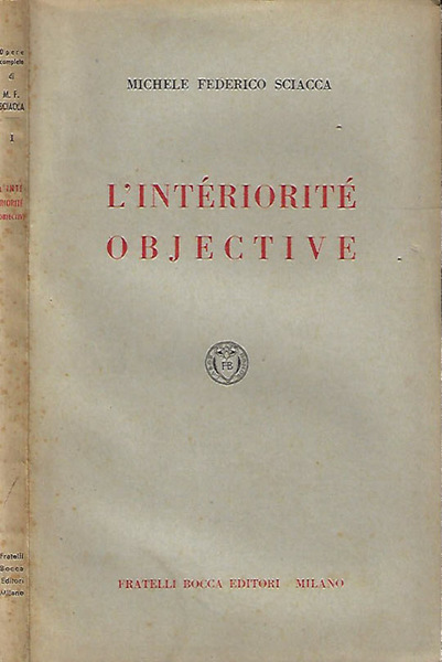 L'intériorité objective