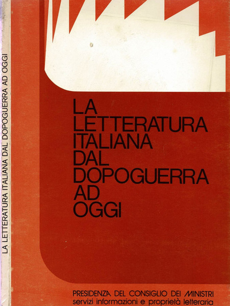 La letteratura italiana dal Dopoguerra a oggi