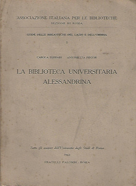 La Biblioteca Universitaria Alessandrina