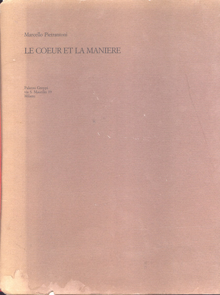 Le coeur et la maniere