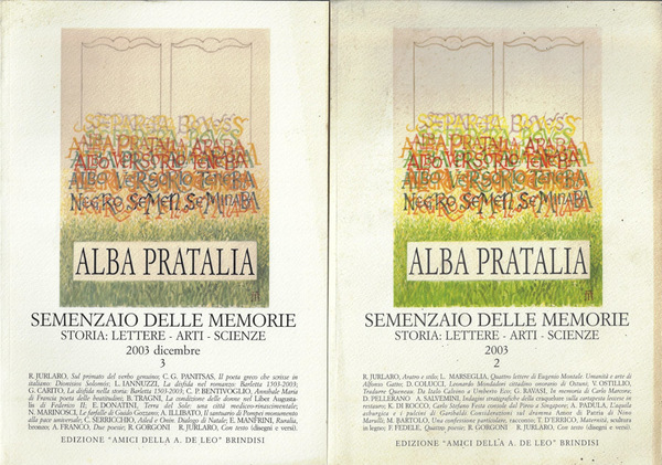Alba Pratalia N° 2-3 Anno 2003