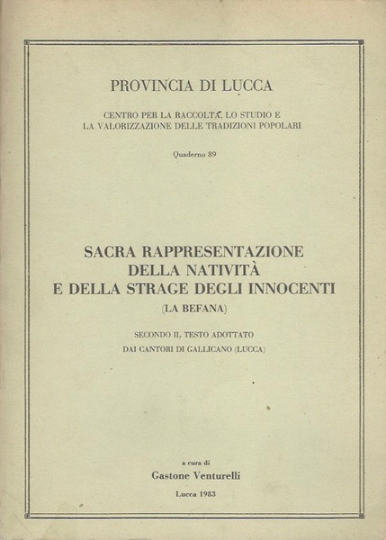 Sacra rappresentazione della natività e della strage degli innocenti (La …