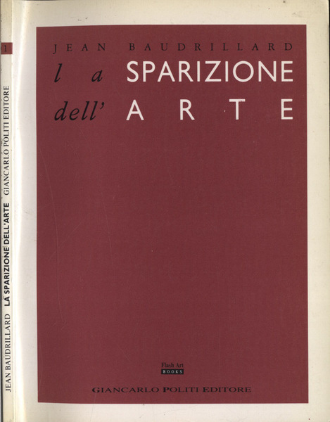 La sparizione dell' arte