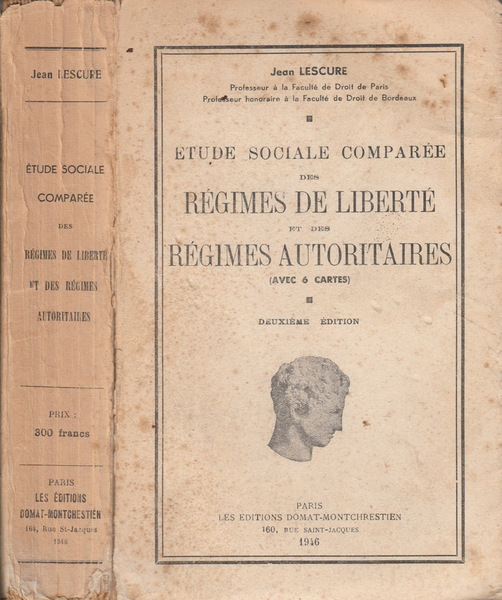 Etude sociale comparee des regimes de liberte et des regimes …