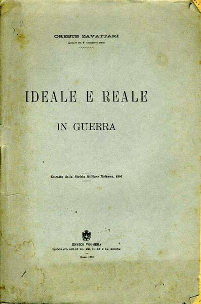 Ideale E Reale In Guerra
