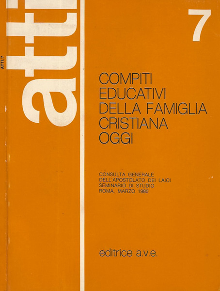 Compiti educativi della famiglia cristiana oggi