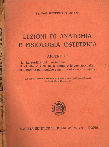 Lezioni di anatomia e fisiologia ostetrica