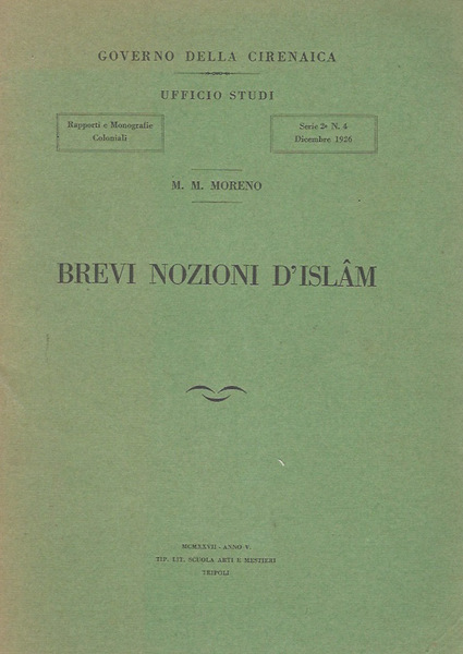 Brevi nozioni d' Islam, serie 2^ N. 4