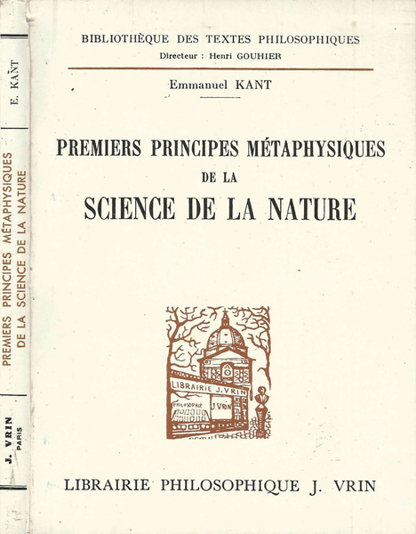 Premiers principes métaphysiques de la science de la nature