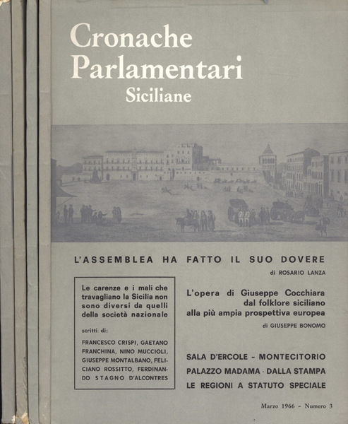 Cronache Parlamentari siciliane Anno V n. 3 - 4 - …