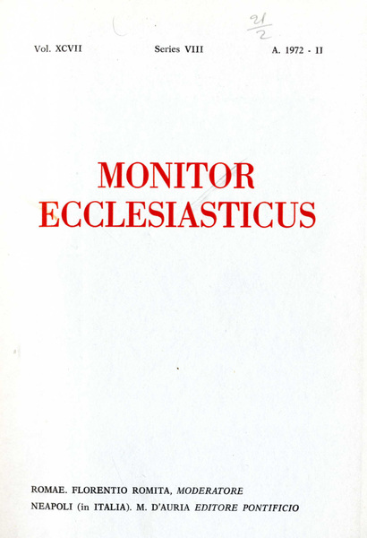 NOTIZIE CISTERCENSI anno 1972