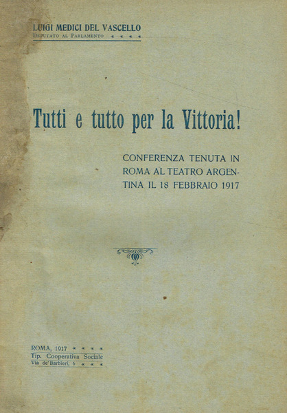 Tutti e tutto per la vittoria!