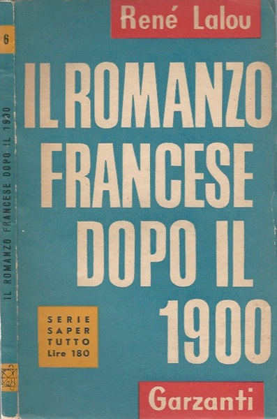 Il romanzo francese dopo il 1900