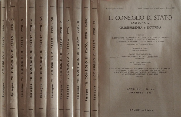 Il consiglio di Stato Rassegna di giurisprudenza e dottrina