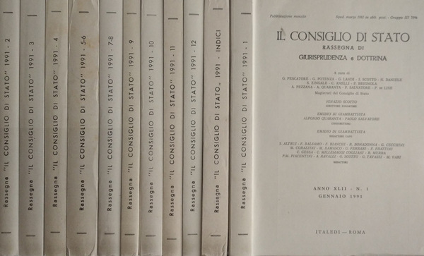 Il consiglio di Stato Rassegna di giurisprudenza e dottrina