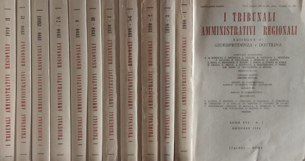 I tribunali amministrativi regionali Rassegna di giurisprudenza e dottrina