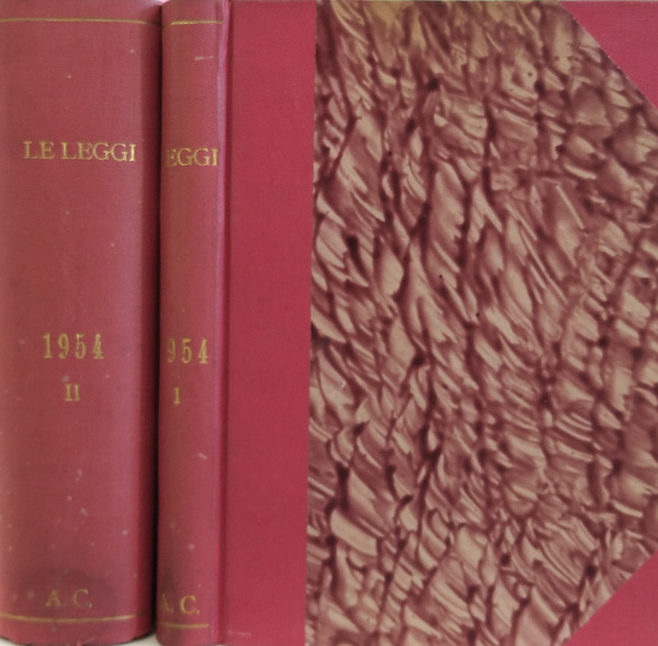 Le Leggi. Anno 1954 E i decreti secondo l'ordine della …