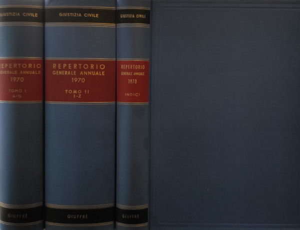 Giustizia Civile. Repertorio generale annuale di legislazione bibliografia giurisprudenza