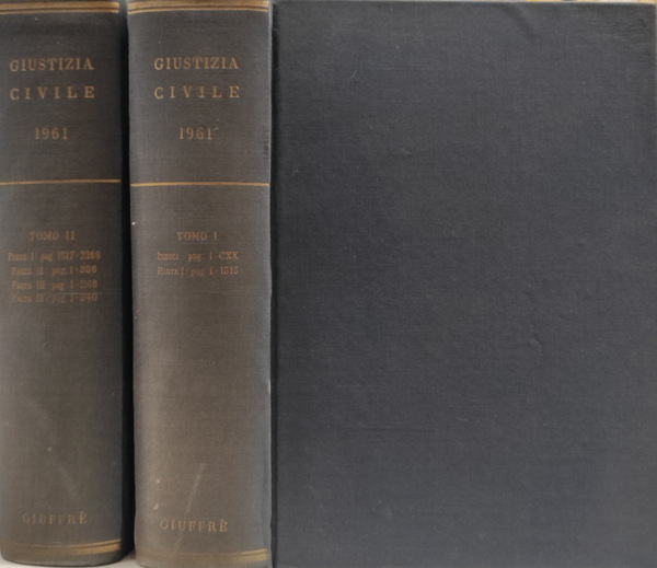 Giustizia Civile. Anno XI 1961