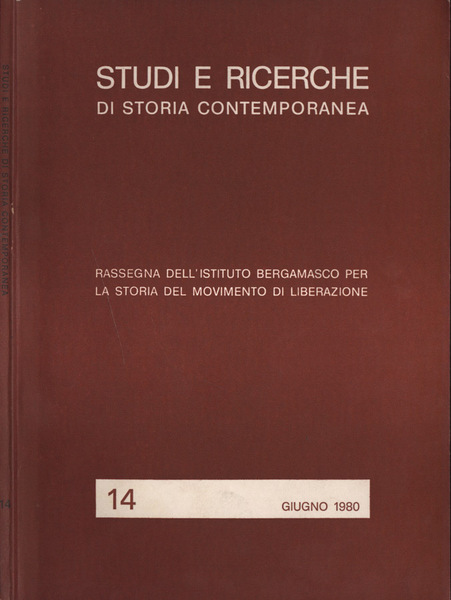 Studi e ricerche di storia contemporanea n. 14