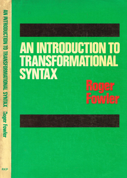 An introduction to transformational syntax