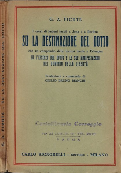 I corsi di lezioni tenuti a Jena e a Berlino …