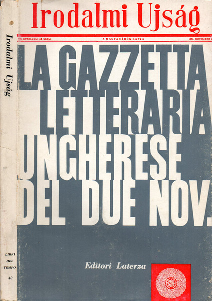 La gazzetta letteraria ungherese del due Novembre