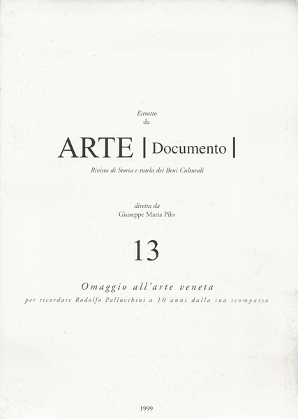 Empty chairs (Estratto da Arte-Documento. Rivista di Storia e tutela …