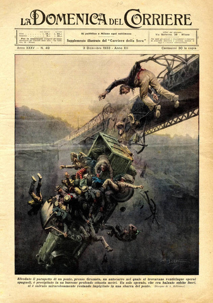LA DOMENICA DEL CORRIERE N.49 DEL 3 DICEMBRE 1933