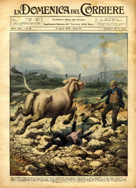 LA DOMENICA DEL CORRIERE N.16 DEL 21 APRILE 1929