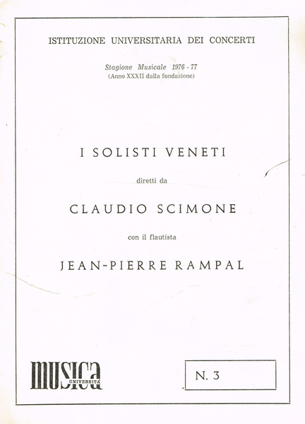 STAGIONE MUSICALE 1976 77