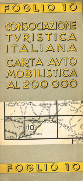 Carta automobilistica al 200.000. Foglio 10