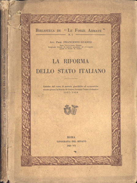 La riforma dello stato italiano