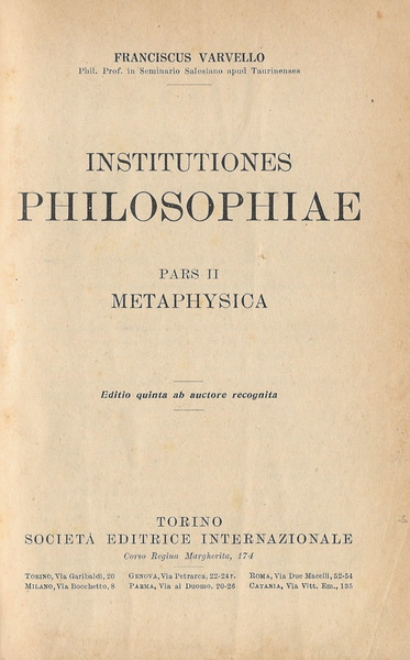 Institutiones Philosophiae. Pars II