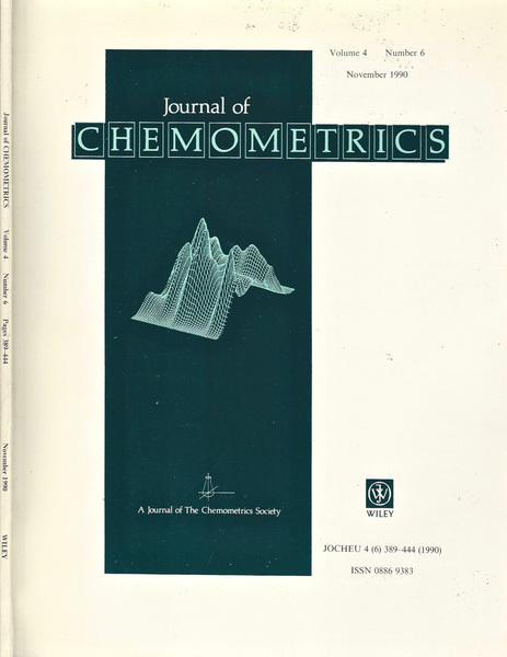 Journal of Chemometrics Vol. 4 - N. 6