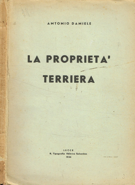La proprietà terriera