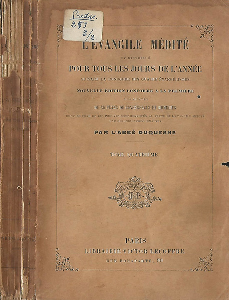 L'evangile médité et distribué pour tous les jours de l'année