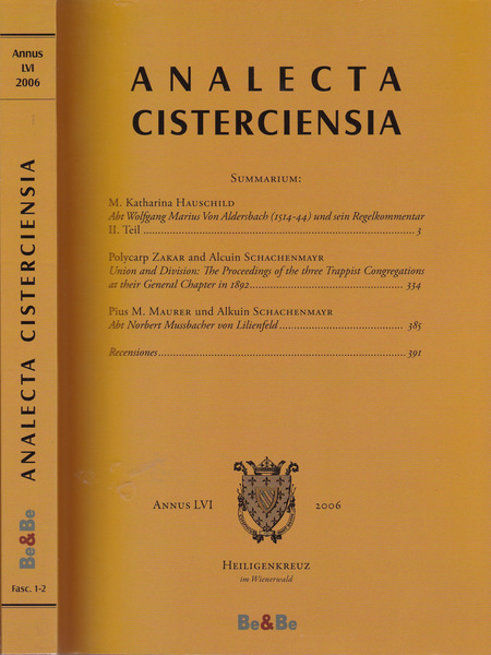 Anacleta Cisterciensia. Annus LVI-2006