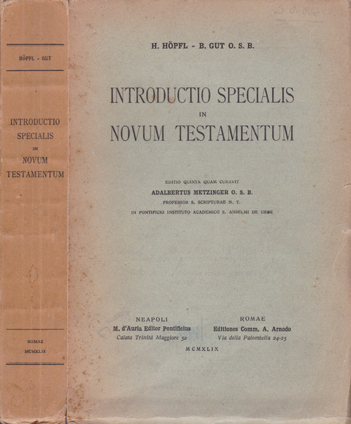 Introductio specialis in NovumTestamentum