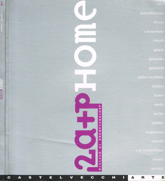 2a+p home. Rivista di progettazione n.1 anno 1, marzo 2000