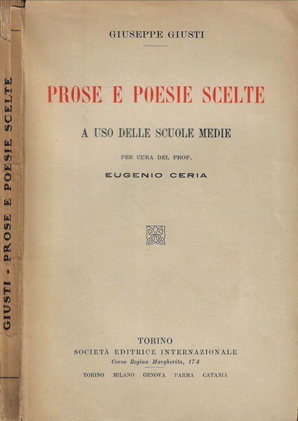 Prose e poesie scelte a uso delle scuole medie