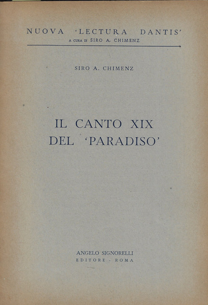 Il canto XIX del Paradiso