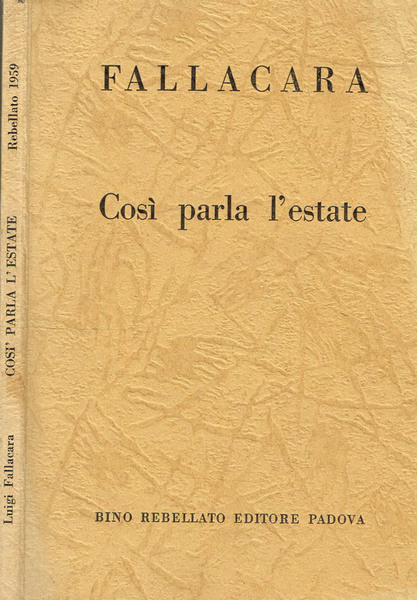 COSI' PARLA L'ESTATE