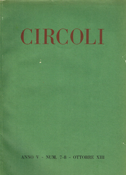 CIRCOLI anno V n.7-8
