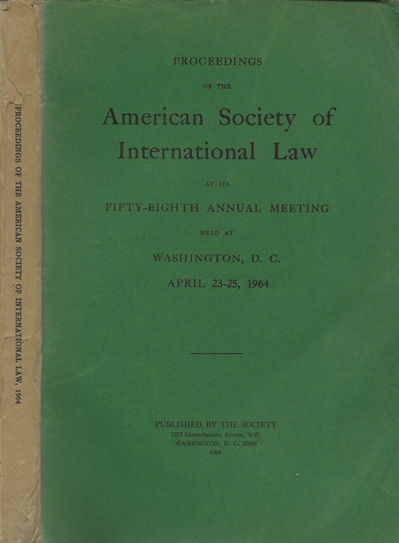 Proceedings of the American Society of International Law at its …